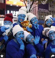 Diy Smurf Costume Maskerix Com Smurf Costume Teacher Halloween Costumes Cute Halloween Costumes