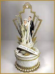 Choose one that matches your wedding theme or will make you and your guests laugh. Wedding Art Deco Cake Vintage Cake Toppers Vintage Wedding Cake Topper