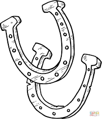 Horseshoes That Bring Good Luck Super Coloring Cowboy Quilt Coloring Pages Horse Coloring Pages