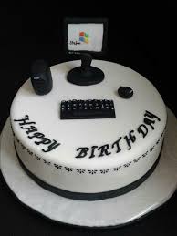 Happy birthday laptop cake design. Gaming Laptop Cake Novocom Top