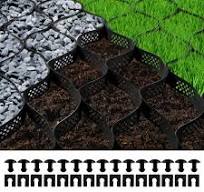 VEVOR Gravel Grid, 3 in. D 24.93 x 9.52 ft. Plastic Paver Permeable Geo  Grids 299.16 in. L x 114.24 in. W, 1880 lbs. /sq. ft. TG95X25FTX3INWID0V0