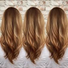 Rich brown with caramel highlights. Pin Auf Beauty