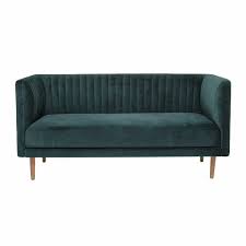 Polyester / polyester blend sofas. Nolan Sofa Green Polyester