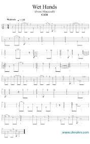 Print and download in pdf or midi wet hands arr. Wet Hands Minecraft Ukulele Cover