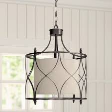 Normandin 4 Light Unique Statement Drum Chandelier Hanging Light Fixtures Bedroom Dinning Room Light Fixture Bedroom Light Fixtures