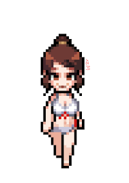 좀비고등학교 도트(직접찍음) 냐룽 - Illustrations ART street