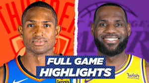 Still, the lakers held the sixers to 38 percent shooting overall and 10. Thunder Vs Lakers Highlights Game Recap Youtube