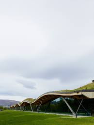 The Macallan Distillery And Visitor Experience Projects Rogers Stirk Harbour Partners Green Roof Roof Architecture Landscape Model