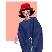 Bucket Hat Are Lou Abanilla Portrait Drawing Art Artsy Aesthetic Illustration Digitalart Digitalpainting Paint Hat Drawing Girl Drawing Hat Girl
