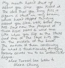 Alex Turner Love Letter To Alexa Chung Words Love Letters Quotes