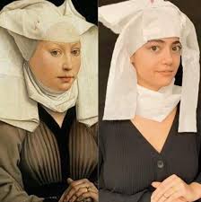 Wonderlijk om te zien hoeveel creativiteit er ineens begint te vloeien nu veel mensen de hele dag thuis zitten. Instagram Challenge Sparks Hilarious Submission Of Painting Reenactments