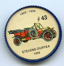 Jello O Coin 43 Stevens Duryea 1908 There Was A Demand For Large Cars With High Road Clearance For Those Who Wanted To Use Large Cars Duryea Cars Series