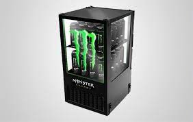 How to get free monster energy gear. Monsterkuhlschrank Mit Beleuchtetem Geatztem Glasschild Procool