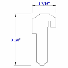 You can customize even more to achieve a perfect size for your doorway at competitive price from us door & more inc because custom dimension is our nitch.planing a special house is now more accessable than ever with our large inventory. T Astragal Exterior 1308 For 1 3 4 Doors X 96