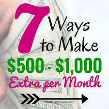 Discover how i started an online business that earns high commissions. 7 Ways To Make An Extra 500 1000 Per Month Updated For 2017