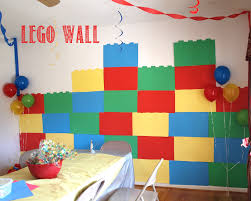 Step By Step Instructions On How To Make A Lego Wall Decoration Lego Wall Lego Party Decorations Lego Movie Party