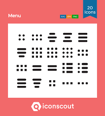 Download Menu Icon Pack Available In Svg Png Icon Fonts Icon Pack Icon Glyph Icon