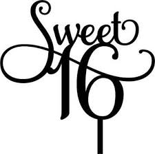 Free Free 188 Sweet 16 Cake Topper Svg Free SVG PNG EPS DXF File