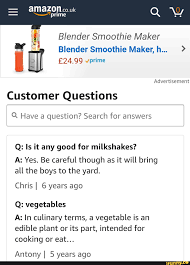 Some of the most common are defined here. Amazon Q A Great Source Of Amusement Amazon Co Uk Prime If Blender Smoothie Maker Blender Smoothie Maker H Prime Advertisement Customer Questions Q Have A Question Search For Answers Q Is