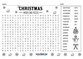 Christmas Word Search Cool2bkids