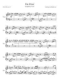 Orcas swim off the alaskan coast to the music of fur elise (beethoven) played on a piano and flute. Beethoven Fur Elise Sheet Music For Piano Solo Musescore Com