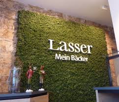 Mooswand In Backerei Im Schladming Osterrreich Mooswand Burowandgestaltung Wandgestaltung Grun