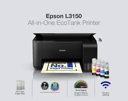 Epson Ecotank L3150 Wi Fi All In One Ink Tank Printer Black
