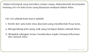 Materi Sekolah Ciri Ciri Kata Kunci Iklan Halaman 81 Materi Sekolah Indonesia
