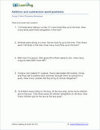 Here is our selection of addition subtraction word problems for 2nd graders for to solve a range of addition and subtraction problems with numbers up to 150. Grade 2 Word Problems Worksheets With Mixed Addition And Subtraction Questions Word Problem Worksheets Subtraction Word Problems Math Words
