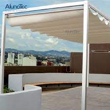 Posts are available in a round or square profile, supplied at 2.5m as standard, with up to a maximum of 3m available optionally. China Waterproof Retractable Roof Awnings With Aluminum Posts China Awnings And Retractable Awnings Price