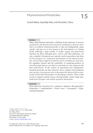 Pdf Advances In Plant Biopesticides