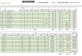 Daily Wages Template Payroll Template Wage Templates