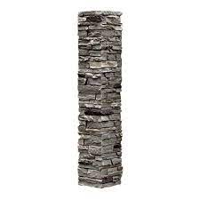 Posted on apr 28, 2017. Nextstone Slatestone 8 In X 8 In X 41 In Pewter Faux Polyurethane Stone Post Cover Sls Pc Pw The Home Depot Faux Stone Stone Veneer Stone Columns
