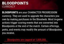 The developers of dbd updates latest free. Petition Remove The 1 000 000 Bloodpoint Cap In Dead By Daylight Change Org