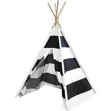 Black And White Striped Teepee Baby Teepee Play Tent Kids Play Teepee Teepee Kids