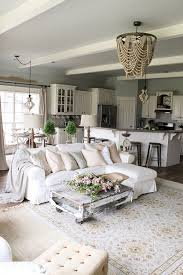 Farmhouse Living Room Farmhouse Living Room With Slipcovered Sofa Farmhouse Livingroom S Farm House Living Room Apartment Living Room Shabby Chic Apartment