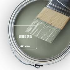 Behr Ultra 1 Gal N390 4 Bitter Sage Extra Durable Flat Interior Paint And Primer In One 172401 The Home Depot In 2020 Room Paint Colors Behr Marquee Paint Green Paint Colors