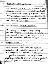 Microeconomics Meaning Types And Uses Handwritten Notes Economics Notes Social Studies Notebook Study Notes