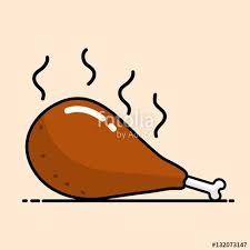 Vector Chicken Drumstick Vector Cartoon Design Cute Cartoon Drawings Cartoon Chicken Cartoon Design