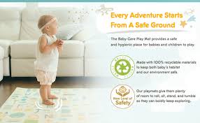 Amazon Com Baby Care Play Mat Haute Collection Large Sea Petals Grey Baby