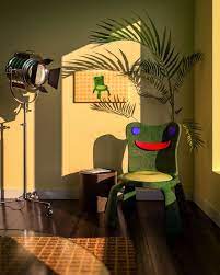 froggy chair in real life oc froggychair frog house indie room aesthetic room decor