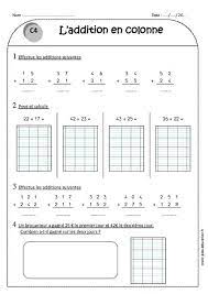 Soustractions posées sans retenue : Addition En Colonne Sans Retenue Ce1 Exercices Corriges Exercice Math Ce1 Calcul Ce1 Jeux Mathematiques Ce1