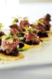 Trim off excess fat with a sharp knife. Hors D Oeuvres Splurge Smoked Beef Tenderloin On Almond Peppercorn Flatbread With Dried Cherry Chutney And Micro Herbs Beef Appetizers Food Appetizer Recipes