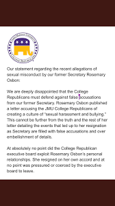 Start the letter by explaining you are writing the letter in response to allegations against you. College Republicans Charged With Harassment Defamation News Breezejmu Org