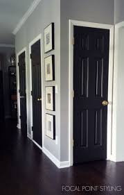 How To Paint Interior Doors Black Update Brass Hardware Painting Interior Doors Black Black Interior Doors Painted Interior Doors