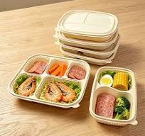 2/3/4/5 Compartment Cornstarch Lunch Box Wholesale