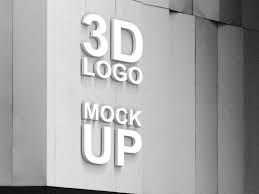 Wall Mounted Free 3d Sign Logo Mockup Logo Mockup Free Logo Mockup Logo Design Mockup