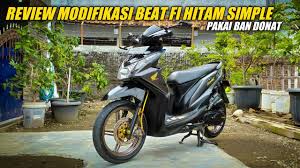 Modif tipe thailook ini banyak sekali digunakan oleh kalangan remaja, tipe modif motor ini akan membuat bagian depan anda akan. Ini Dia Bro Modifikasi Beat Fi Simple Warna Hitam Pakai Ban Donat Primax Sk01 Dan Corsa R26 Youtube