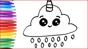 Ladda ned fantastiska gratis bilder om panda kawaii. Kawaii Wolke Einhorn Malen Und Zeichnen Wie Zeichnet Man Eine Kawaii Wolke Kawaii Ausmalbilder Youtube