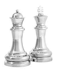 Large King And Queen Chess Sculptures The Tailored Home Chess King Chess Queen Chess King And Queen